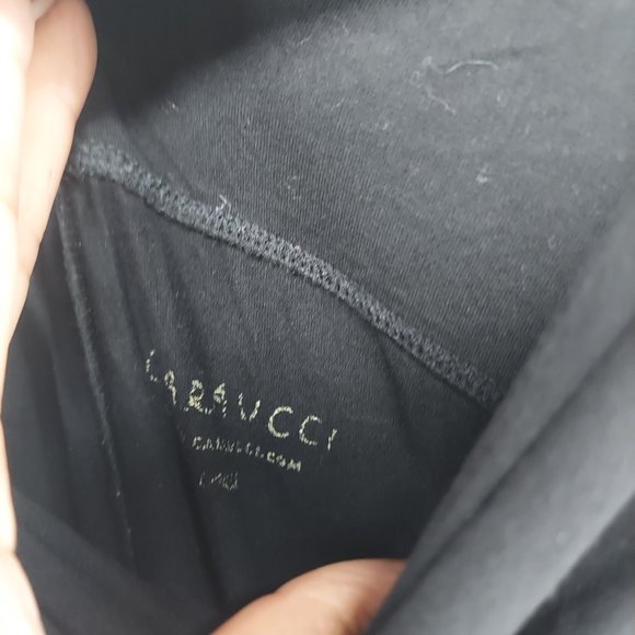 caraucci fold over black jogger pants size large - Picture 6 of 8